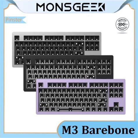 AKKO MONSGEEK M3 Aluminum CNC RGB Hot Swap GASKET Mechanical Keyboard Customized Kit 87 Keys