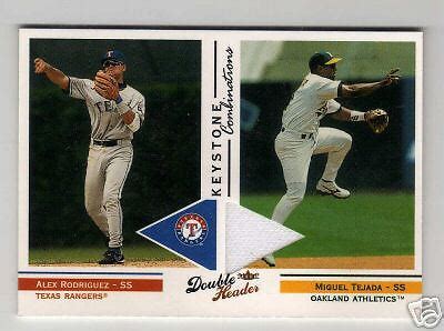 Fleer Double Header Miguel Tejada Athletics Game Used Jersey Bv