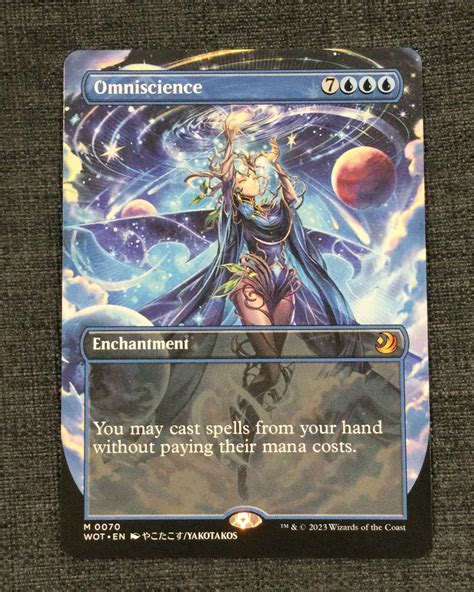 Omniscience Anime Borderless MTG Proxy Wilds Of Eldraine