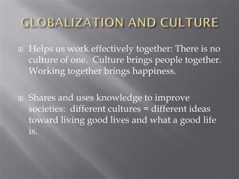 PPT - GLOBALIZATION AND CULTURE PowerPoint Presentation, free download ...