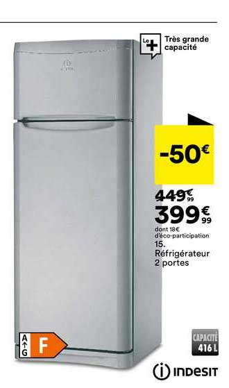 Promo Réfrigérateur 2 Portes Indesit chez BUT iCatalogue fr