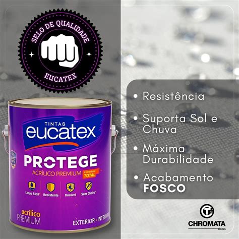 Eucatex Protege Premium Acr Lico Fosco Lav Vel L Branco E L