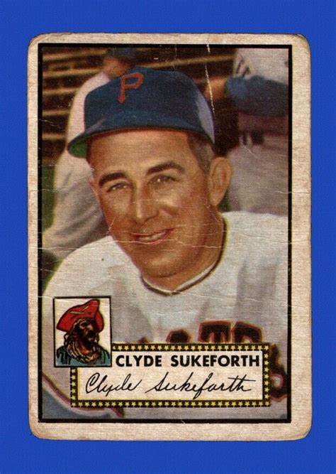 1952 Topps Set Break 364 Clyde Sukeforth LOW GRADE Filler GMCARDS