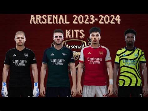 Arsenal New Season Kits 2023 2024 PES 2021 Sider FormaYaması pes2021