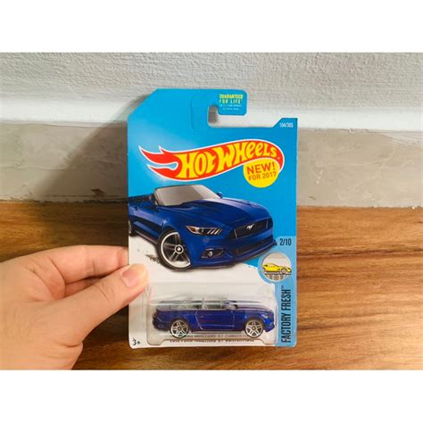 Hot Wheels Ford Mustang GT Convertible Model Car In US Blue Card Shopee Philippines