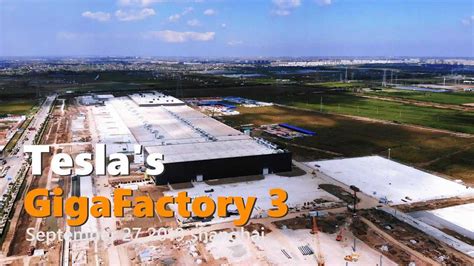 Tesla Gigafactory 3 Construction Progress September 27, 2019: Video