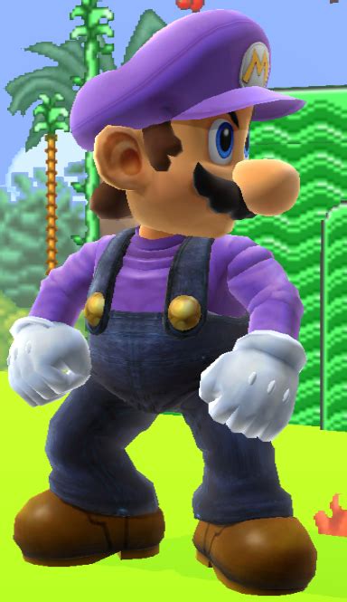 Waluigi Outfit for Mario – SSBM Textures