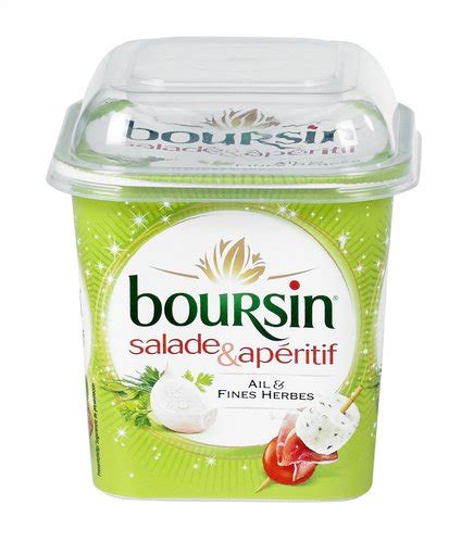 Boursin Salade Apéritif Fromage aux herbes frais Ail fines herbes