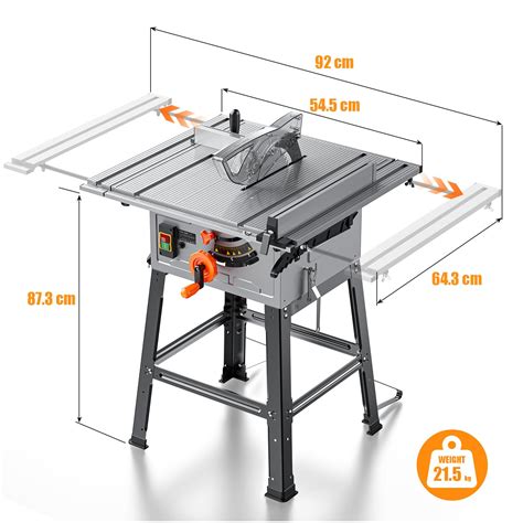 Dovaman 10 Inch Table Saw Dts01a 15a Portable Table Saw With Stand 4800 Rpm 205in 287in