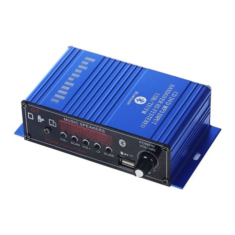 Jahyelec Mini Hifi Power Amplifier Bluetooth Audio Stereo Amp 400w 2