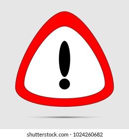 Exclamation Mark Symbolred Warning Dangerous Icon Stock Vector Royalty