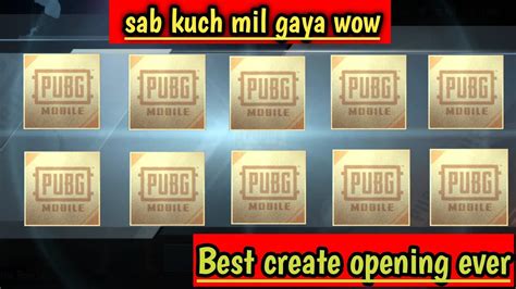 Ultimate Pubg Crate Opening Sab Kuch Mil Gaya Wow Pubg Kr Version