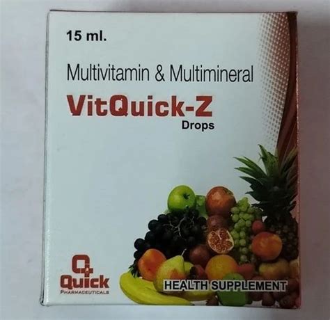 Multivitamin And Multiminerals Drops Packaging Size 15 Ml At Best