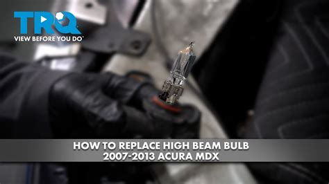 How To Replace High Beam Bulb 2007 2013 Acura MDX YouTube