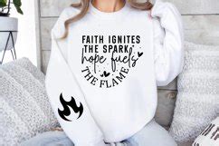 Faith Ignites The Spark Hope Sleeve SVG