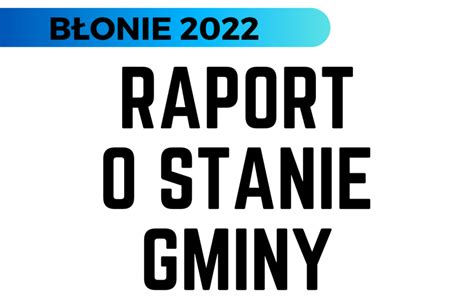 Debata nt Raportu o stanie Gminy Błonie Gmina Błonie