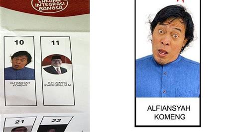 Alasan Komeng Pakai Foto Nyeleneh Di Surat Suara Dpd Ri Kepala Miring