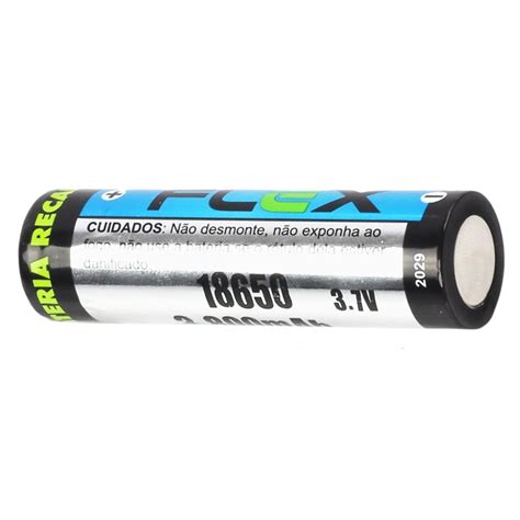 Bateria Recarregável Lanterna 3 7V 3800mAh Flex FX L 18650 Xcell