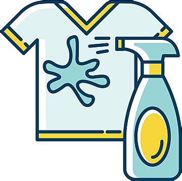 Blue And Yellow Stain Removal Icon For Laundry Services Vector Stain