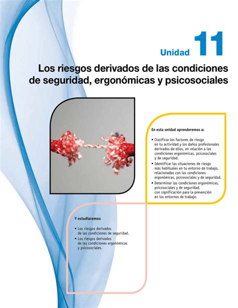 Los Riesgos Derivados De Las Condiciones De Seguridad