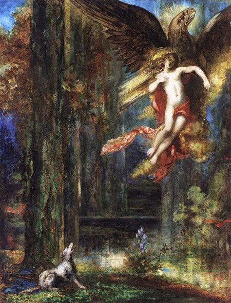 The Abduction of Ganymede Painting by Gustave Moreau