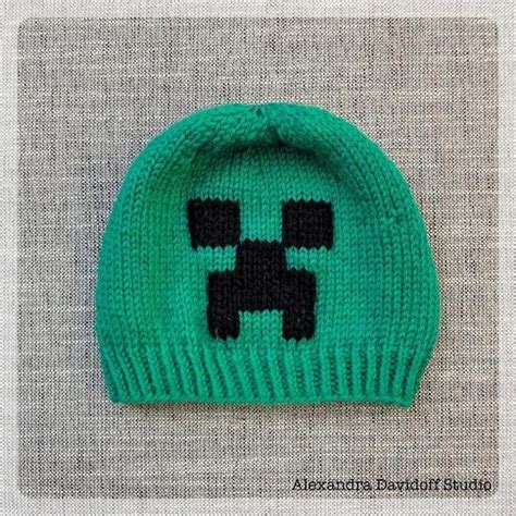 Creeper Beanie Craftsy Minecraft Knitting Knitting Beanie Pattern