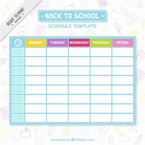 Cute Class Schedule Maker