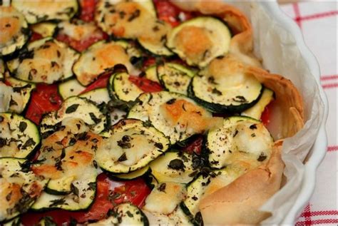 Tarte Feuillet E Aux Tomates Courgette Et Mozzarella Courgette