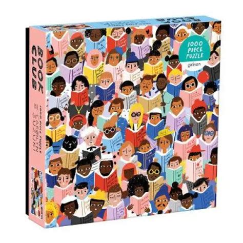 BOOK CLUB 1000 Piece Puzzle In A Square Box By Galison EUR 25 60