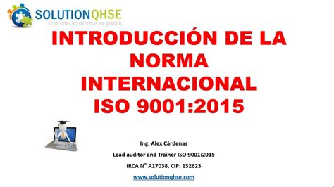 Iso Introducci N Y Principales Cambios Sgc Youtube