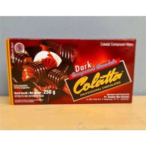 Jual Colatta Dark Chocolate Compound 250 Gr Shopee Indonesia