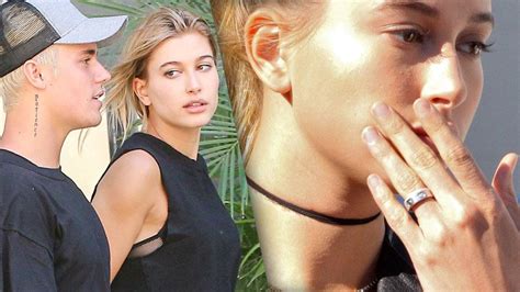 Justin Bieber Engaged To Hailey Baldwin Ring See Hailey Baldwin S