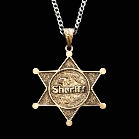 Sheriff's Badge Custom Pendant - Molly's Custom Silver