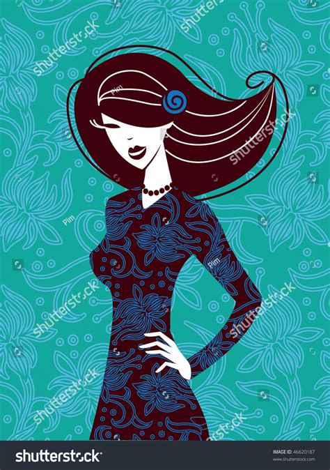 Beautiful Woman Stock Vector Royalty Free 46620187 Shutterstock