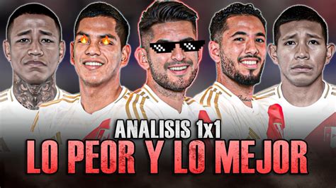 LO PEOR y MEJOR de PERÚ vs CHILE ANALISIS 1x1 OPINION DEBUT en