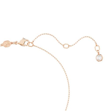 Collier Femme Swarovski Luna Plaqu Ton Or Rose Colliers Femme Edora