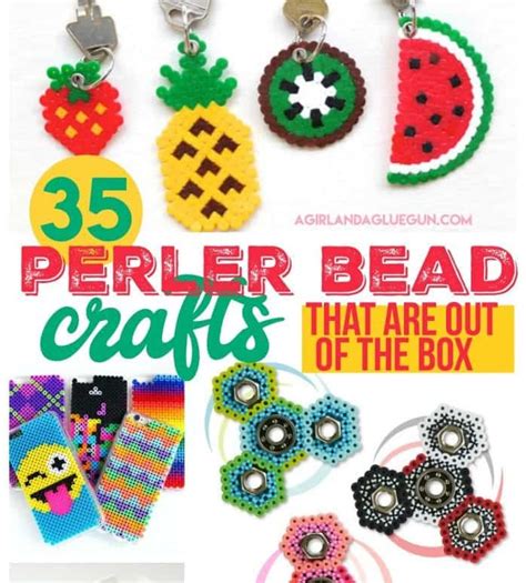 Perler Bead Crafts Roundup A Girl And A Glue Gun