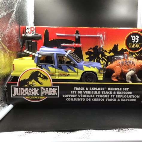 Mattel Toys Jurassic Park Track Explore Vehicle Set Scutosaurus 3th Anniv 93 Classic Poshmark