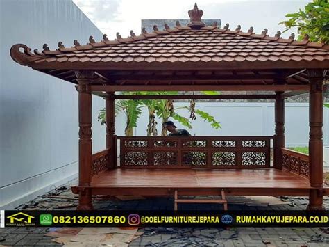 Gazebo Jati Ukuran X