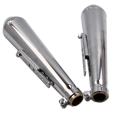 1 Pair Retro Universal Motorcycle Exhaust Pipe Muffler Motorbike