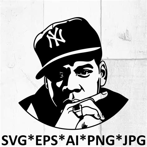 Jay Z Svg Schneidedateien Rapper Digital Clip Art Jay Z Etsy