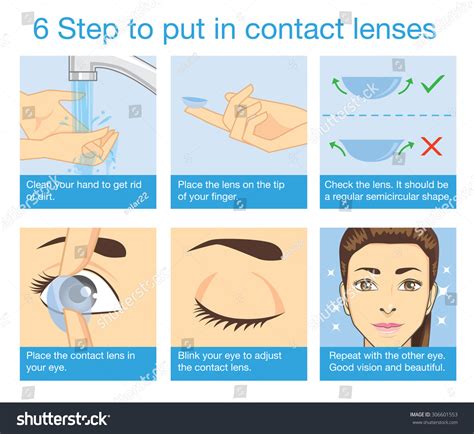 how to put in a contact lens