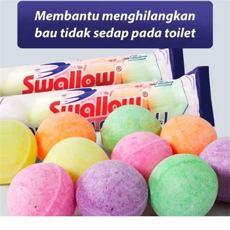 Jual SWALLOW Kamper Toilet Wc Color Ball Isi 5pcs Pack Kota Bandung