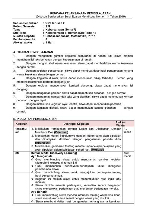 Rpp Monev Umi Maret 2023 Rencana Pelaksanaan Pembelajaran Disusun