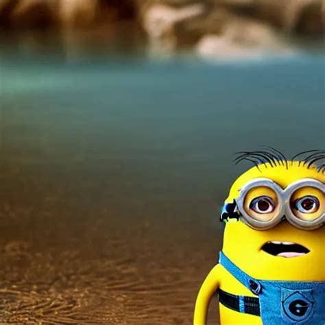 A Photo Of A Minion From Despicable Me Swimming In A Stable Diffusion