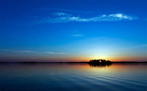 Wallpaper Sunlight Sunset Sea Bay Lake Reflection Sky Sunrise