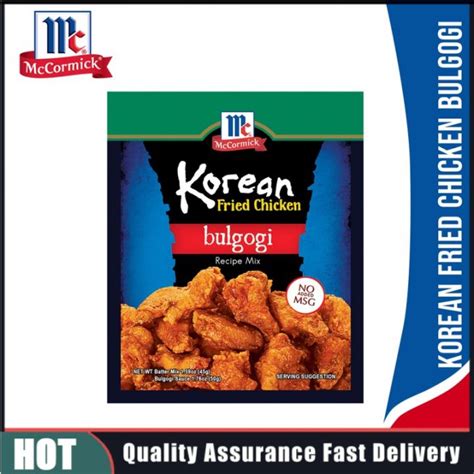 McCormick Korean Fried Chicken Bulgogi 95g Lazada PH