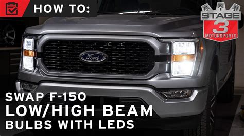 How To Replace 2021 2022 F 150 Headlight Bulbs With Leds Youtube