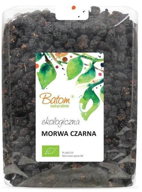 Morwa Suszona Czarna Ekologiczna 1 Kg Batom Naturalne Owoce Bio