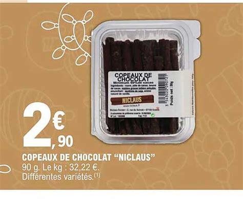 Promo Copeaux De Chocolat Niclaus Chez E Leclerc ICatalogue Fr